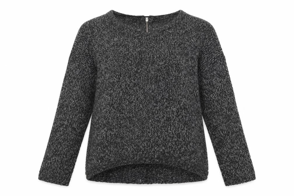 Front view of Vero Moda Women's Grey Knit jumper, size L