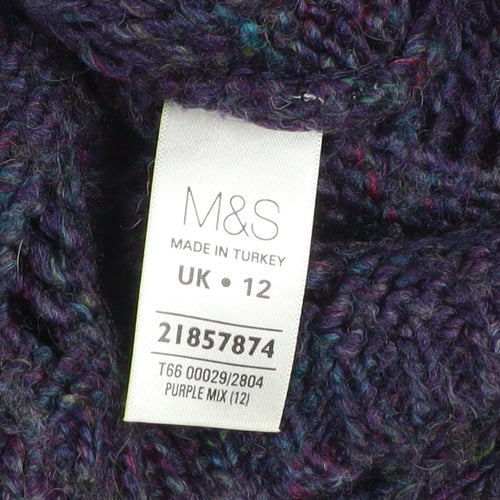 Marks and Spencer Women’s Purple Knit Pullover Jumper Size 12