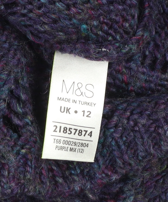 Marks and Spencer Women’s Purple Knit Pullover Jumper Size 12
