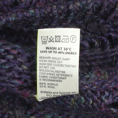 Marks and Spencer Women’s Purple Knit Pullover Jumper Size 12
