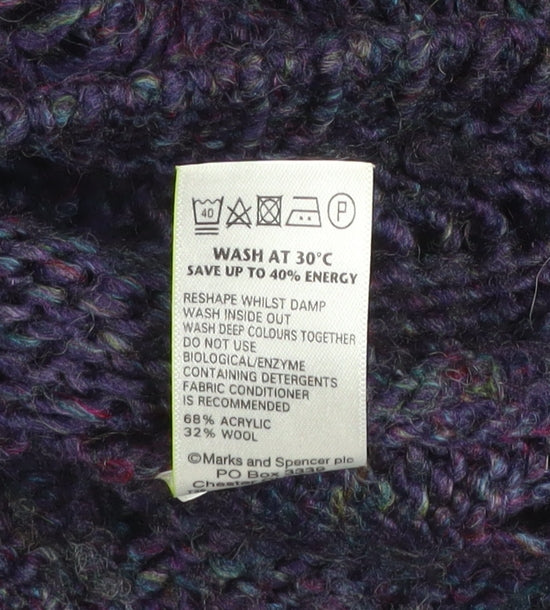 Marks and Spencer Women’s Purple Knit Pullover Jumper Size 12