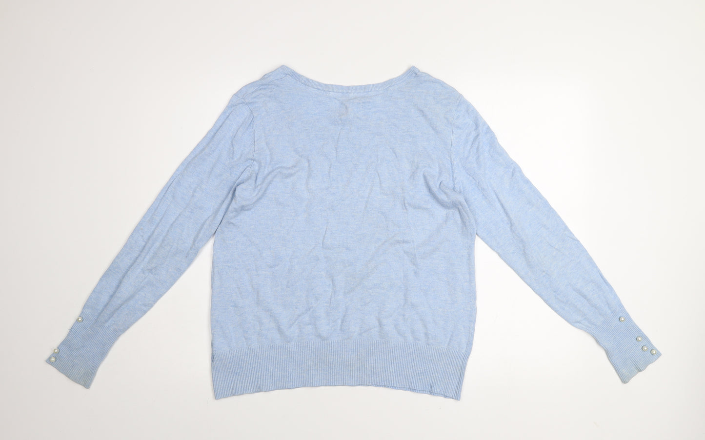 Culture Women’s Light Blue Pullover Jumper L Viscose Blend