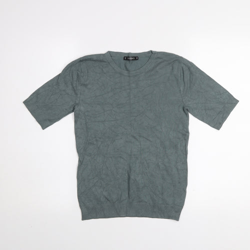 Dunnes Women Khaki XS Short Sleeve Basic Knit T-Shirt