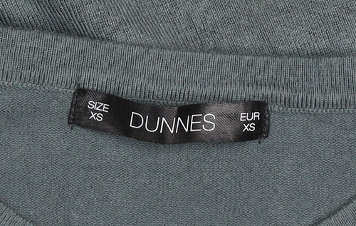 Dunnes Women Khaki XS Short Sleeve Basic Knit T-Shirt