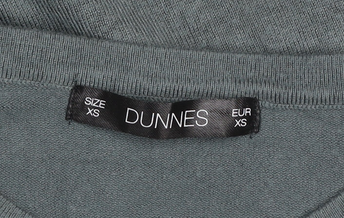 Dunnes Women Khaki XS Short Sleeve Basic Knit T-Shirt