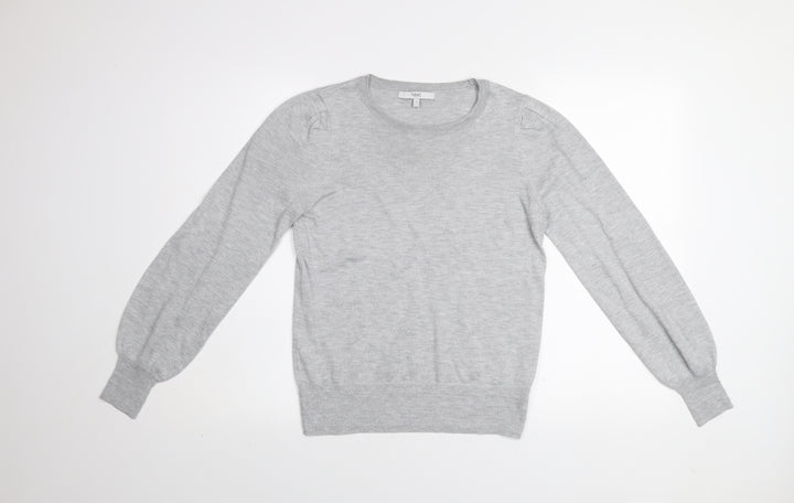 Next Women Grey Small Crew Neck Long Sleeve Pullover Jumper