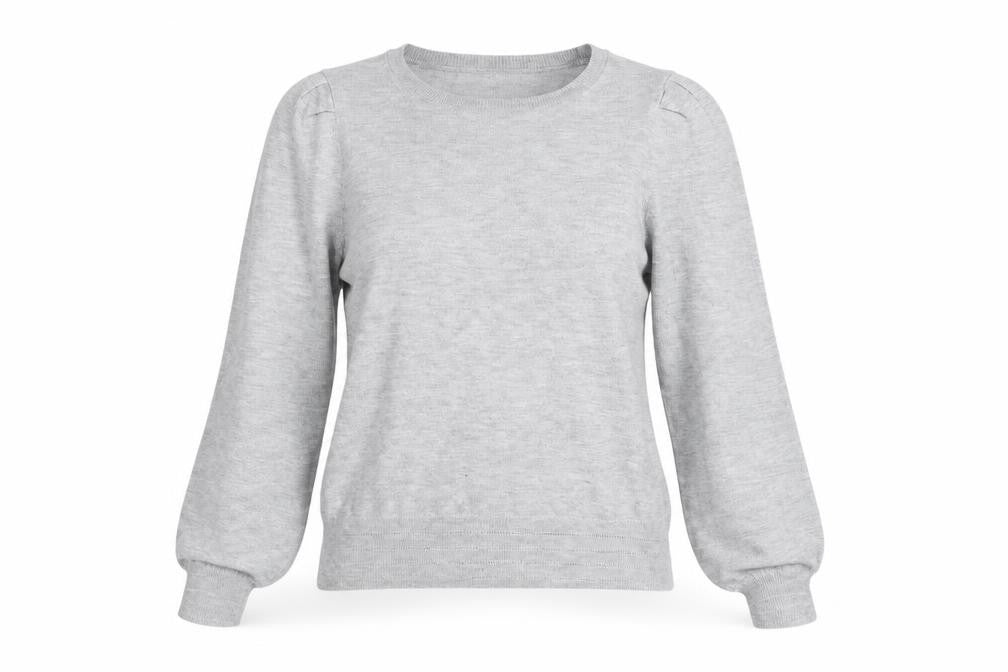 Front view of Next Women Grey Small Crew Neck Long Sleeve jumper