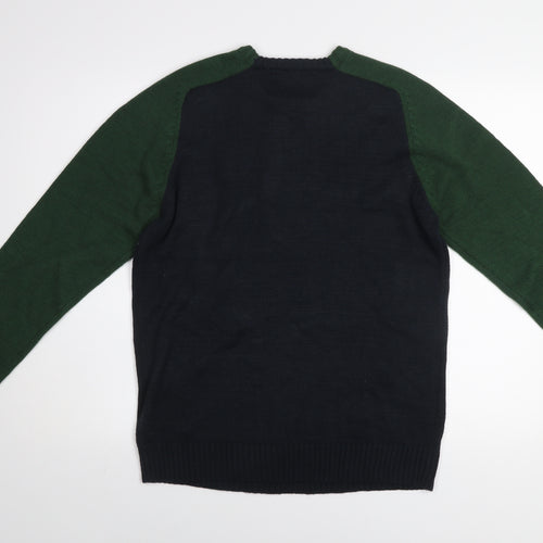 Cedarwood State Men's Multicoloured Christmas Elf Jumper Size M
