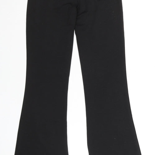 ONLY Girls Black XS Flared Stretch Jersey Trousers