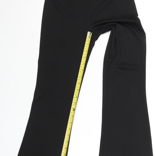 ONLY Girls Black XS Flared Stretch Jersey Trousers
