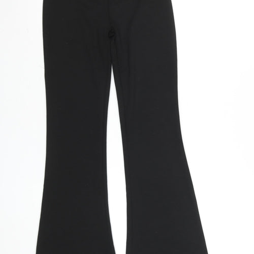ONLY Girls Black XS Flared Stretch Jersey Trousers