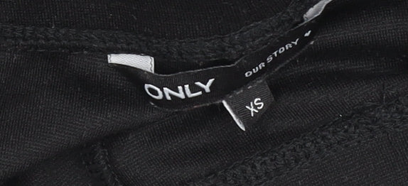 ONLY Girls Black XS Flared Stretch Jersey Trousers