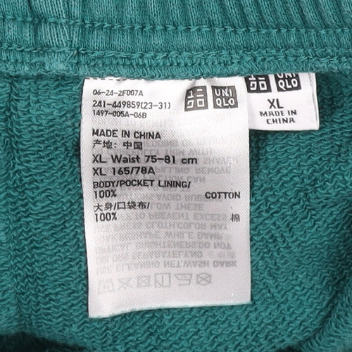 Uniqlo Men's Green XL Sweatpants Jogger Style Cotton Activewear