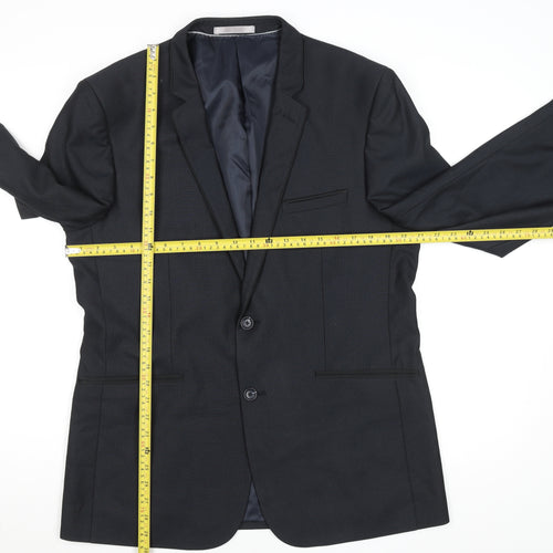 Burton Menswear London Men's Blue Slim Fit 42R Blazer Jacket