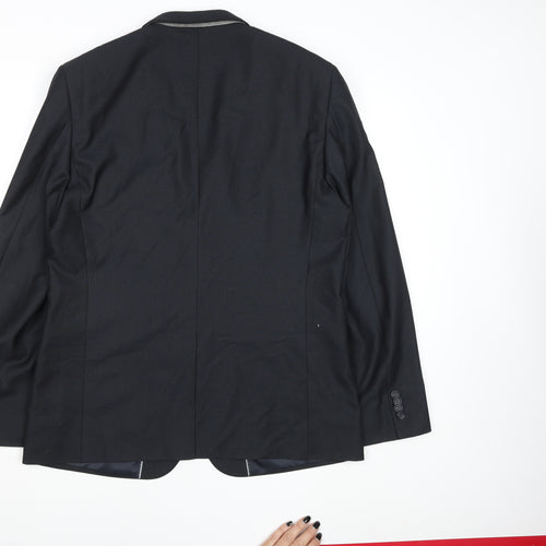 Burton Menswear London Men's Blue Slim Fit 42R Blazer Jacket