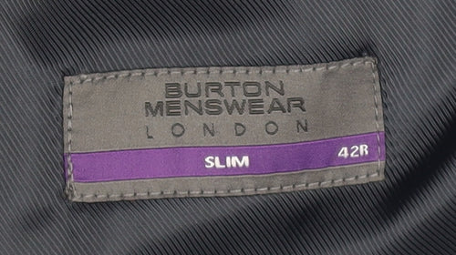 Burton Menswear London Men's Blue Slim Fit 42R Blazer Jacket