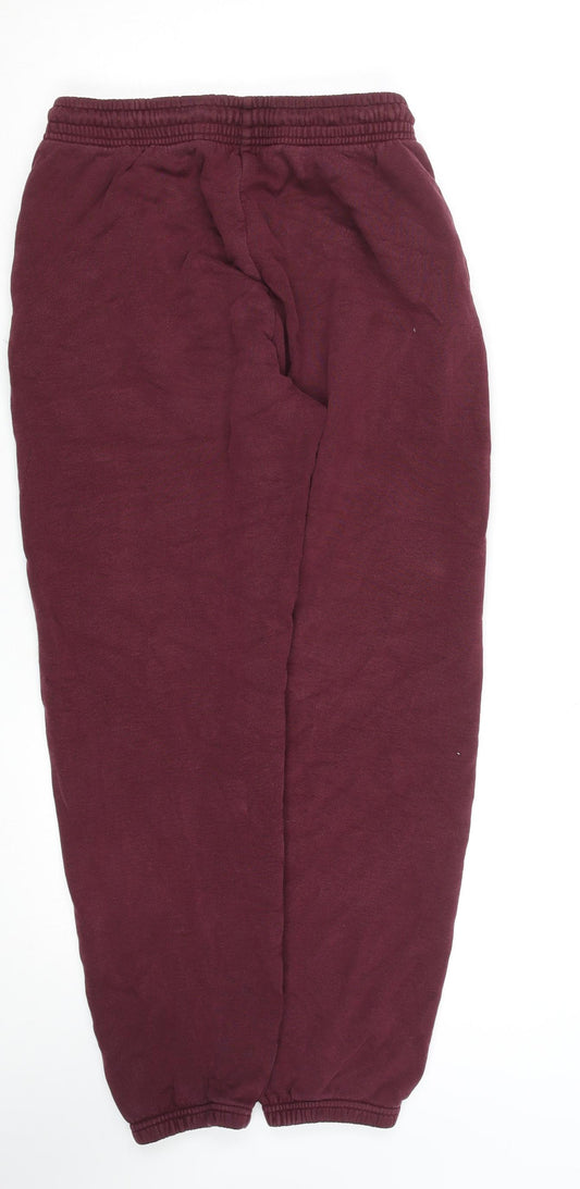 Uniqlo Men’s Red Cotton Jogger Sweatpants M Regular Fit Tapered