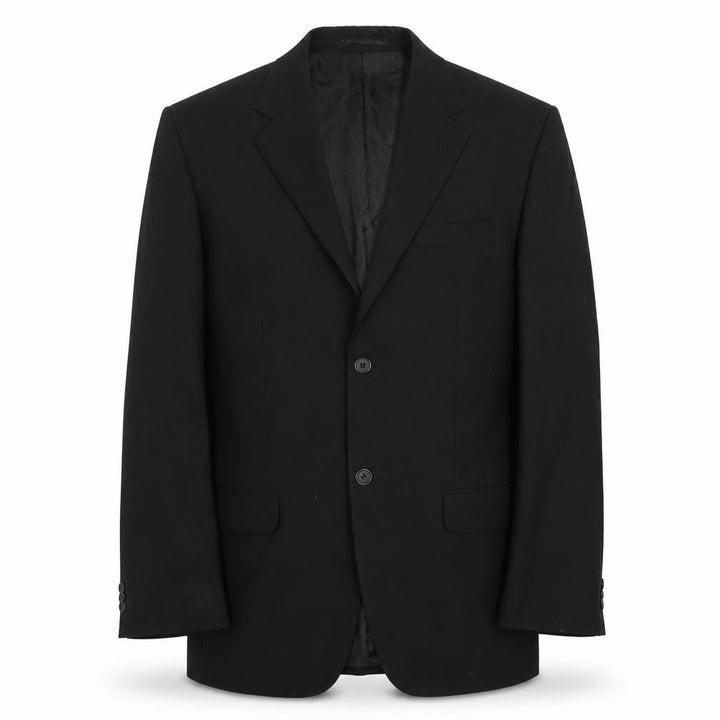 George Men's Black 38R Wool Blend Regular Fit Suit Jacket