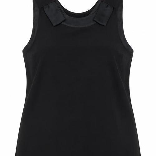 Gallery Women’s Black Size 14 Camisole Tank Top with Bow Straps