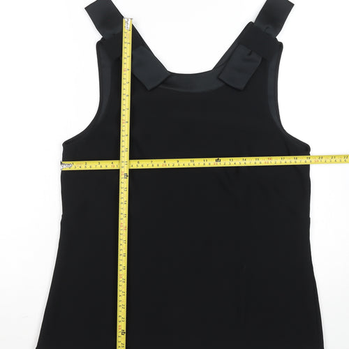 Gallery Women’s Black Size 14 Camisole Tank Top with Bow Straps