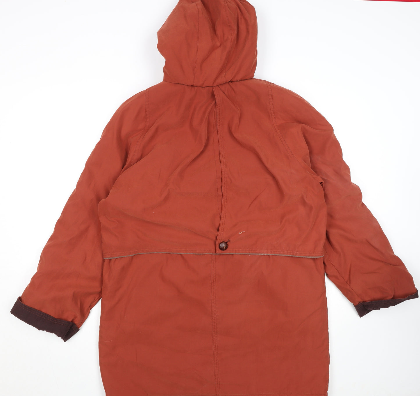 Marks and Spencer Women’s Russet Brown Long Hooded Parka Coat UK 12
