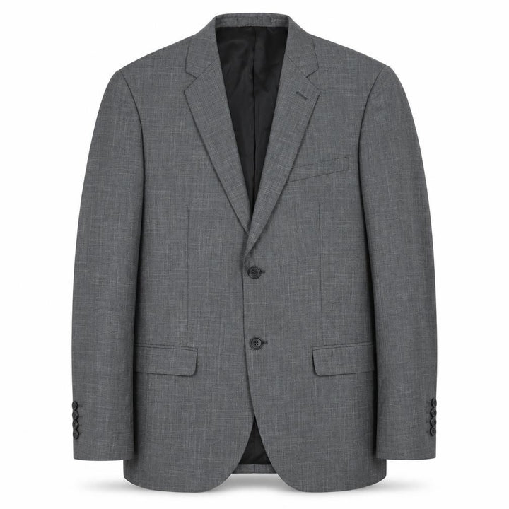 Sazio Men's Grey Size 48 Regular Fit Single-Breasted Blazer
