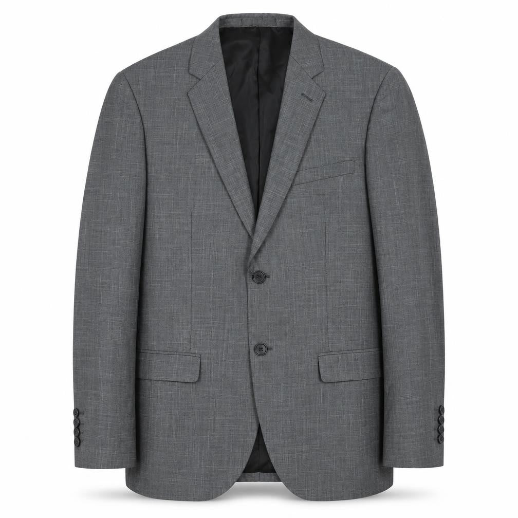 Sazio Men's Grey Size 48 Regular Fit Single-Breasted Blazer