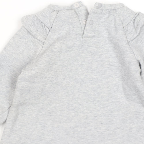Nike Grey Animal Print Logo Long Sleeve Baby T-Shirt 18-24 Months