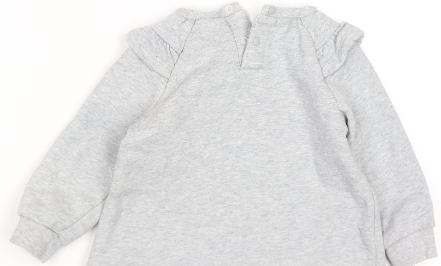 Nike Grey Animal Print Logo Long Sleeve Baby T-Shirt 18-24 Months