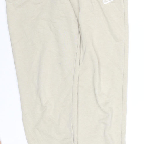 Nike Women’s Beige Jogger Sweatpants Small Cotton Blend