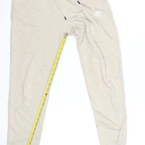 Nike Women’s Beige Jogger Sweatpants Small Cotton Blend