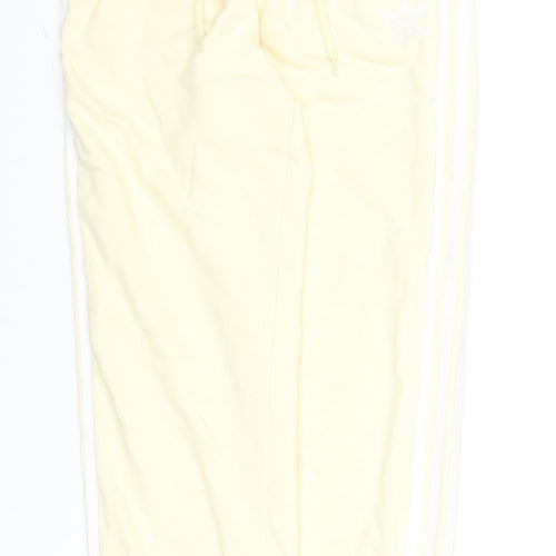 adidas Women's Beige Jogger Trousers Size 4 Cotton Blend