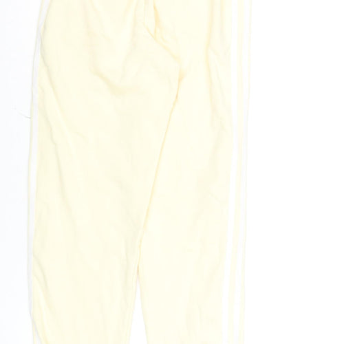 adidas Women's Beige Jogger Trousers Size 4 Cotton Blend