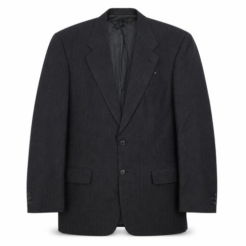 Marks & Spencer Men's Grey Pinstripe 38L Wool Blend Blazer Jacket