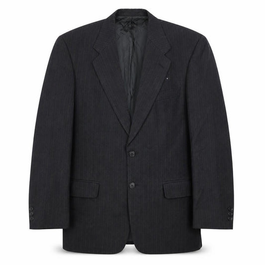 Marks and Spencer Men's Grey Pinstripe 38L Wool Blend Blazer Jacket