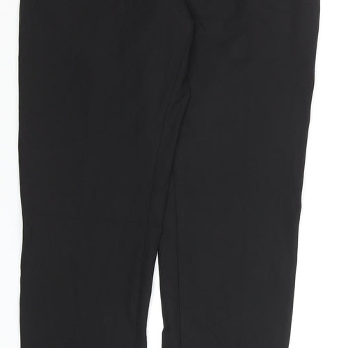 Zara Men Black Slim Fit Dress Pants 32W Formal Satin Trim Trousers