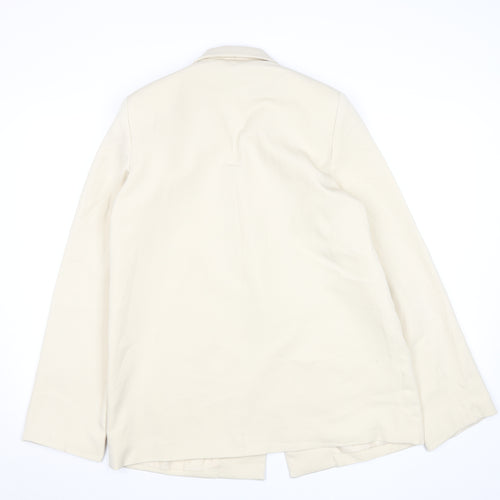 PrettyLittleThing Women Beige Size 10 Blazer Mid-Length Jacket