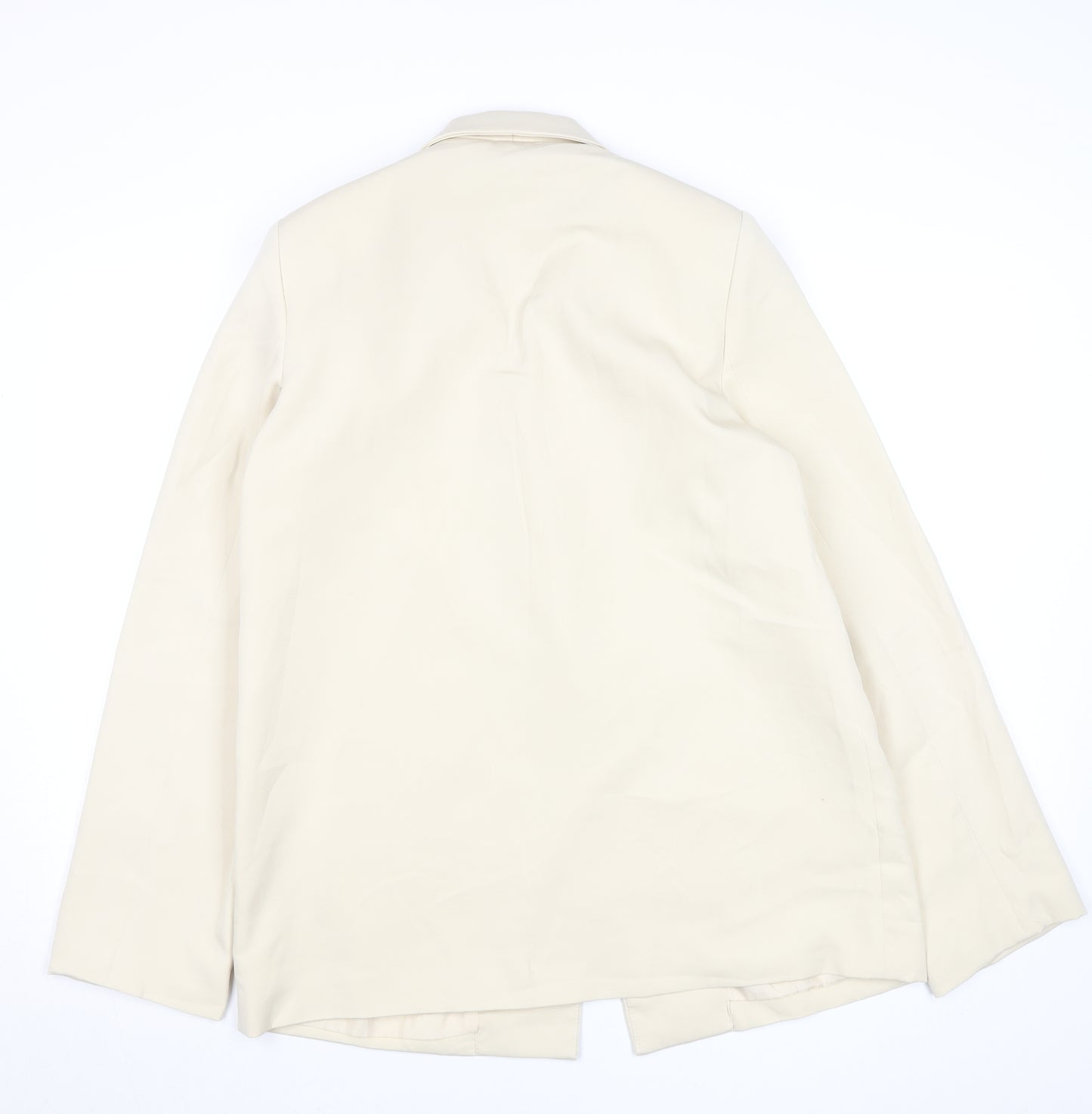 PrettyLittleThing Women Beige Size 10 Blazer Mid-Length Jacket