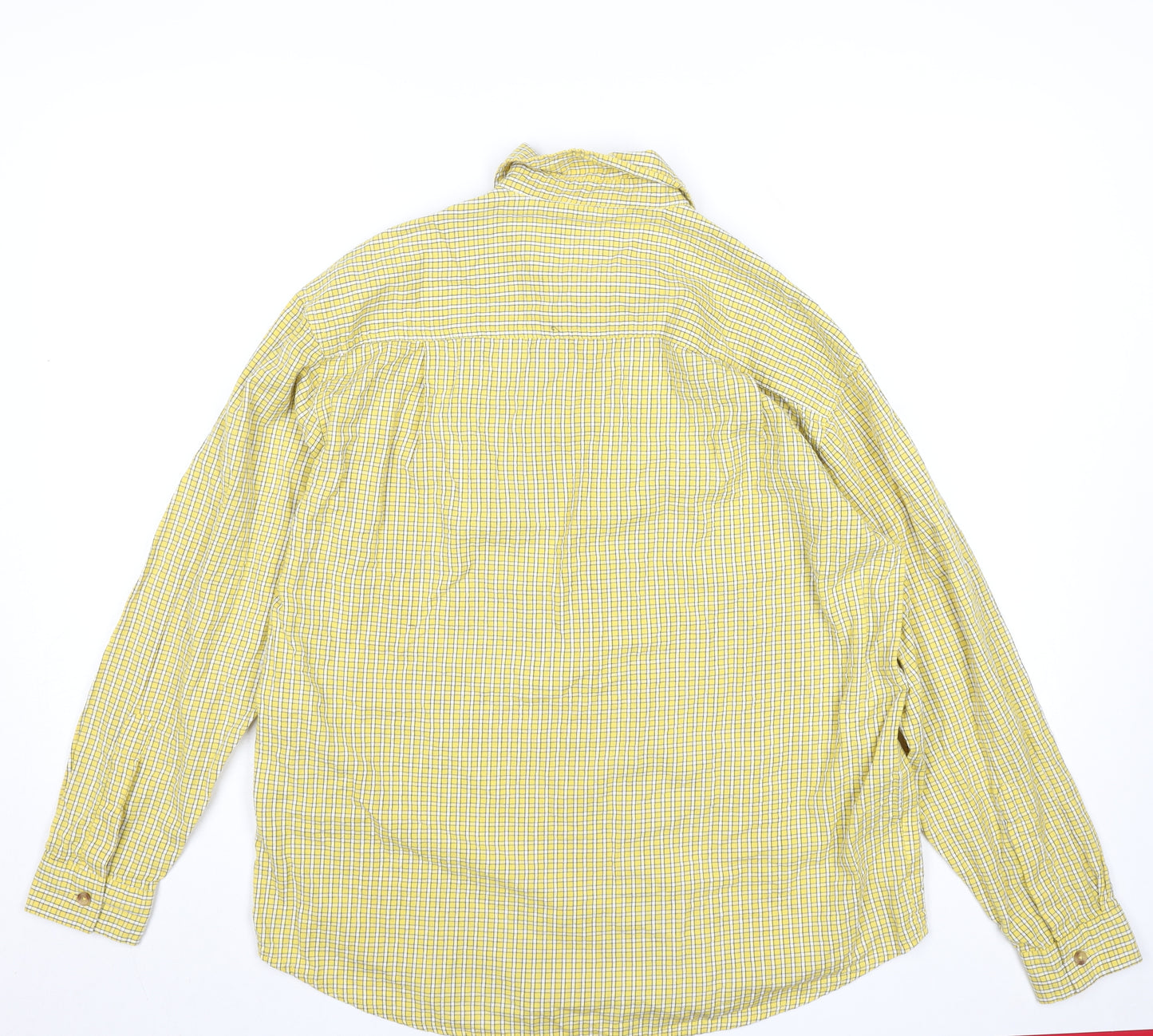 BDG Urban Outfitters Men's Yellow Check Cotton Long Sleeve Shirt XS