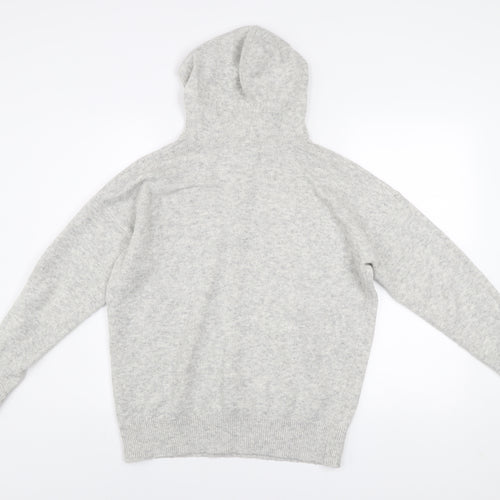 Dunnes Women’s Grey Acrylic Blend Hoodie Medium Casual Pullover