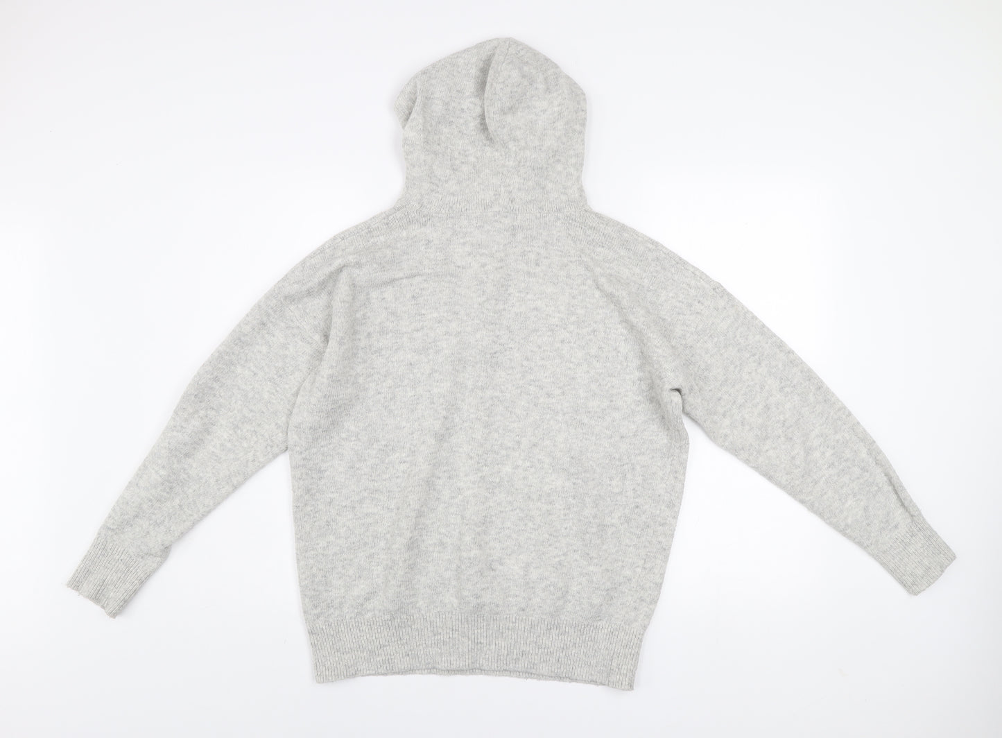 Dunnes Women’s Grey Acrylic Blend Hoodie Medium Casual Pullover