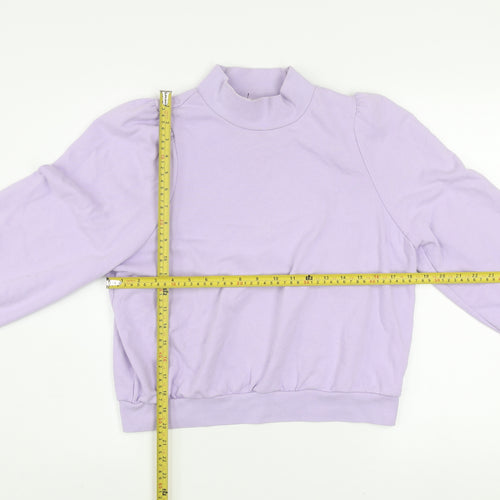 Monki Women's Purple Mock Neck Pullover Sweatshirt Size S