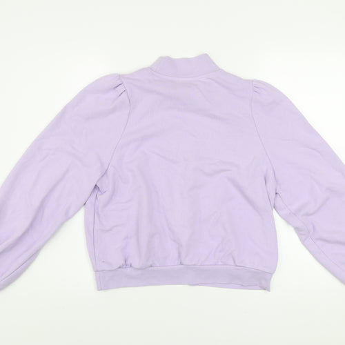 Monki Women's Purple Mock Neck Pullover Sweatshirt Size S