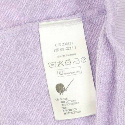 Monki Women's Purple Mock Neck Pullover Sweatshirt Size S