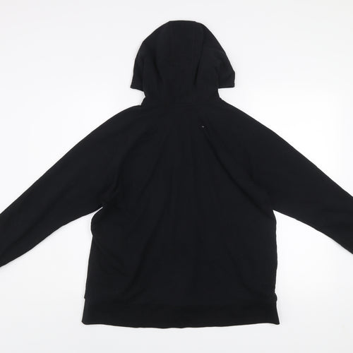 H&M Men's Black Regular Fit Full Zip Hooded Activewear Jacket Size L