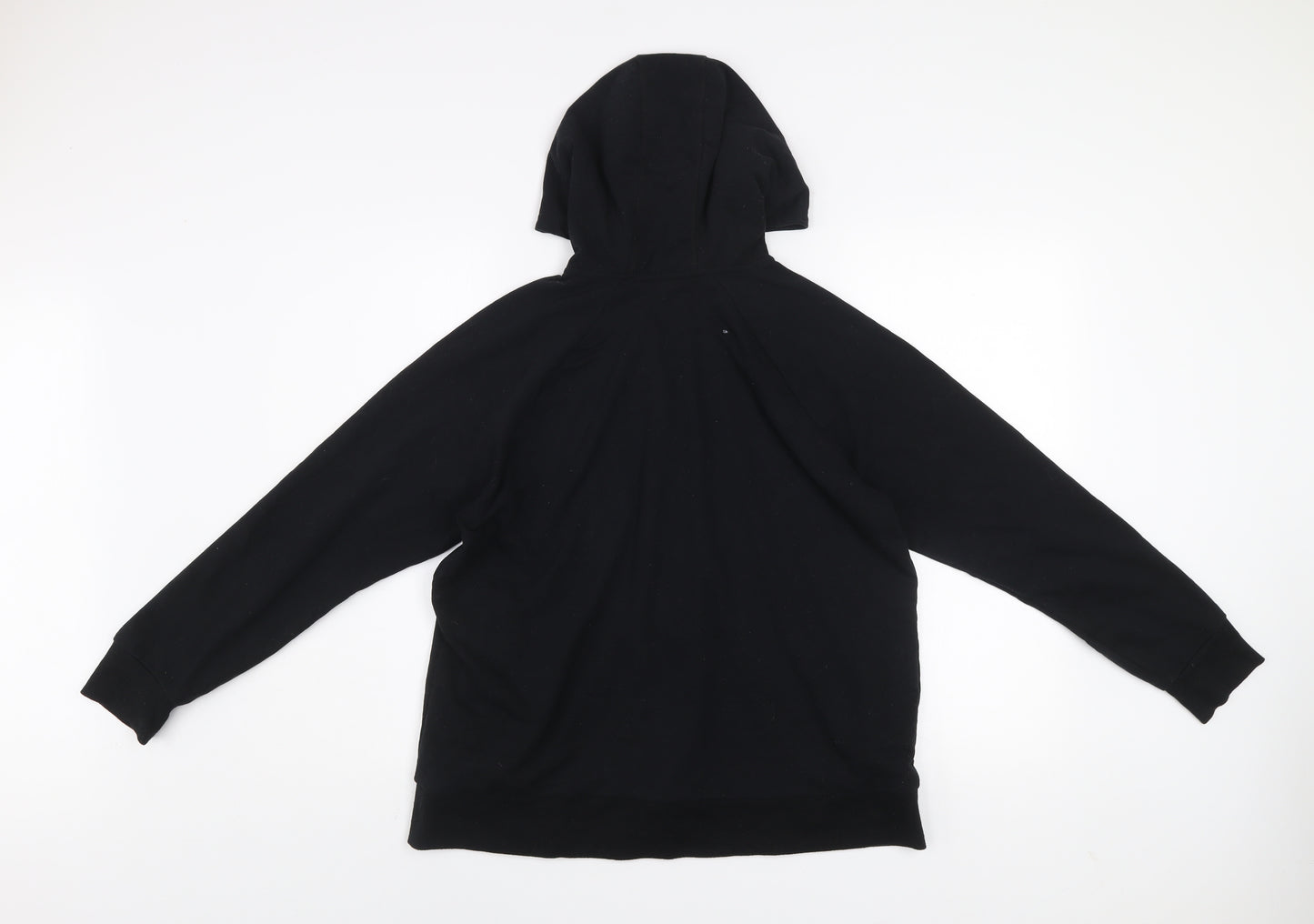 H&M Men's Black Regular Fit Full Zip Hooded Activewear Jacket Size L
