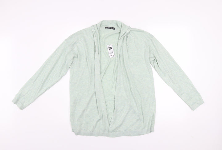 Dunnes Women’s Light Green Knit Long Sleeve Open Cardigan Size 12