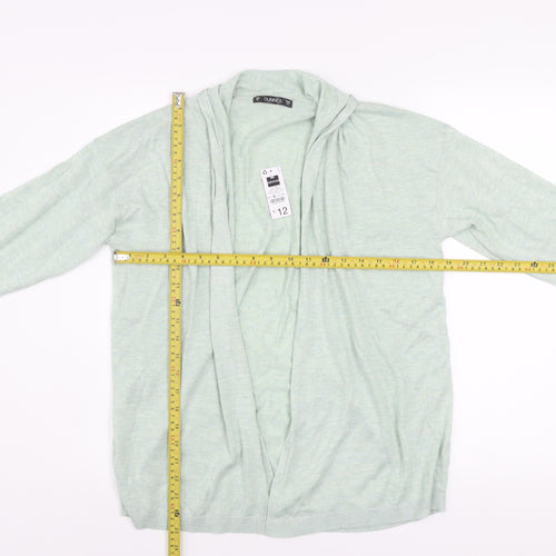 Dunnes Women’s Light Green Knit Long Sleeve Open Cardigan Size 12