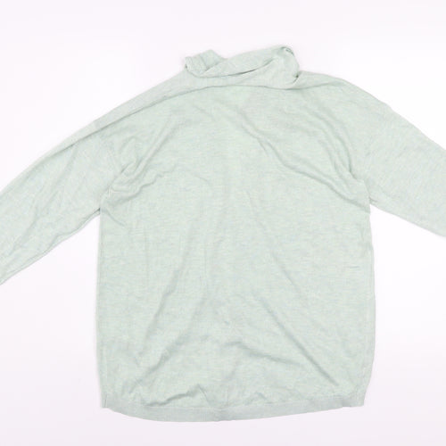 Dunnes Women’s Light Green Knit Long Sleeve Open Cardigan Size 12