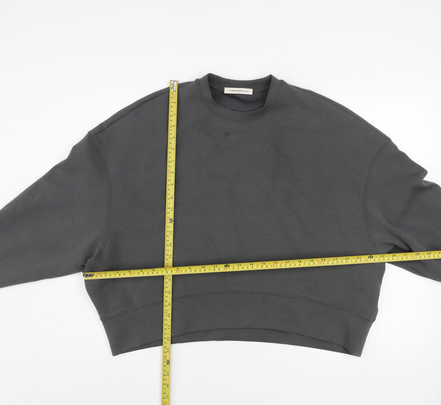 Alessandro Paccuci Womens Grey Pullover Sweatshirt Size 10 Relaxed Fit